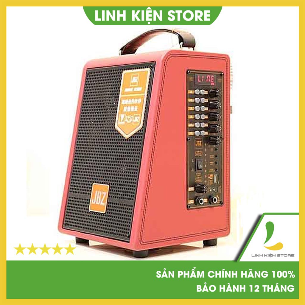 Loa kéo JBZ 0815 I JBZ 0615 -  Loa di động thùng gỗ thu âm livestream trực tiếp,thời gian hoạt động 4-7h kèm 2 micro