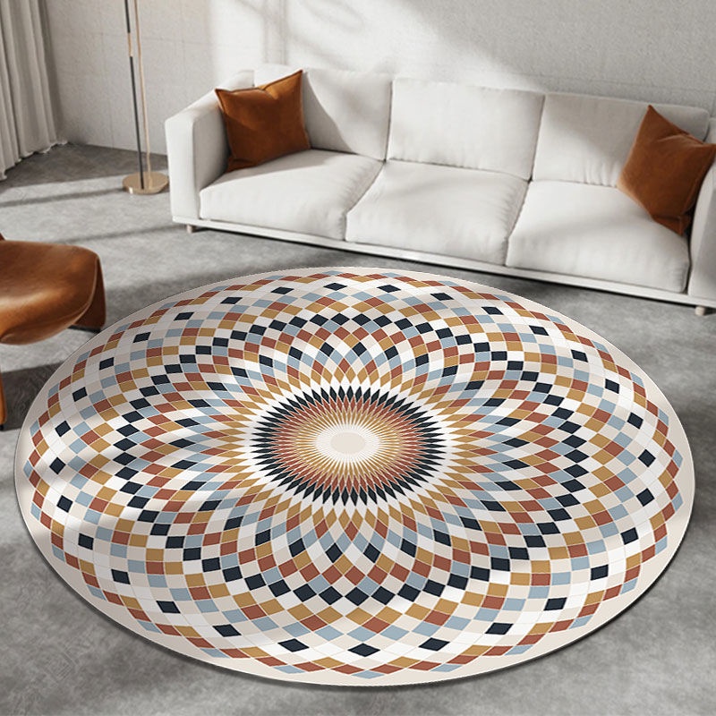 Thảm Tròn Lót Sàn Trang Trí Phòng Khách / Phòng Ngủ Phong Cách Boho