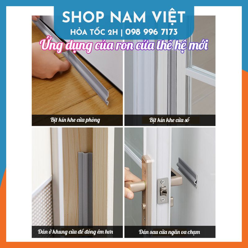 Ron Xốp PU Dán Khe Cửa Phòng, Cửa Sổ Thế Hệ Mới, Cách Âm Chống Bụi và Côn Trùng