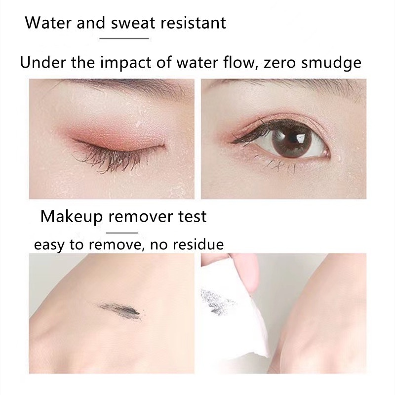 Mascara Đen / Nâu Kháng Nước Lâu Trôi Chống Mồ Hôi Đầu Cọ Nhỏ Tự Nhiên Không Dễ Phai Màu
