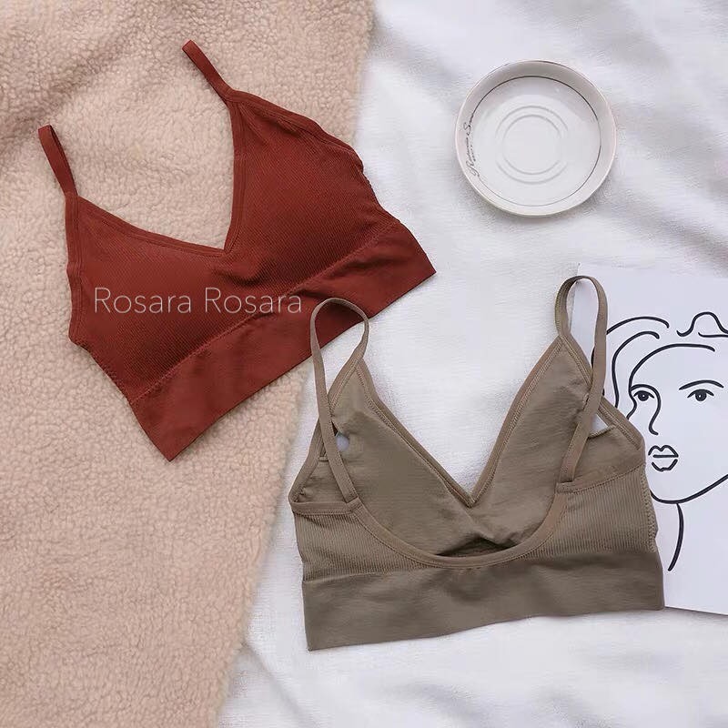 Áo bra vân nâng ngực hở lưng Rosara B32 | BigBuy360 - bigbuy360.vn