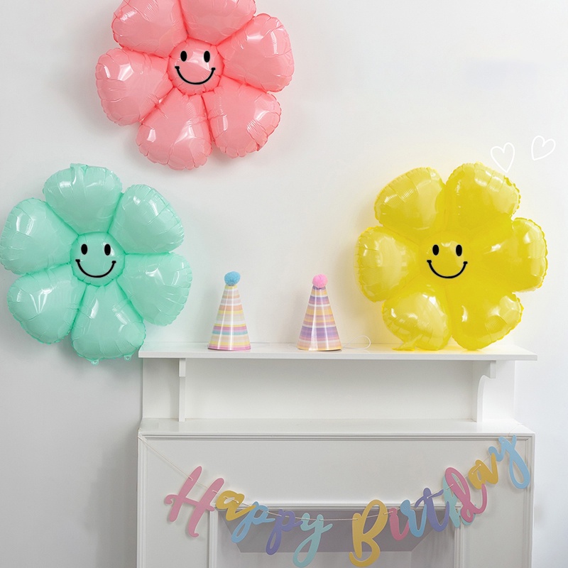 Bong Bóng Hình Hoa Cúc Trang Trí Tiệc