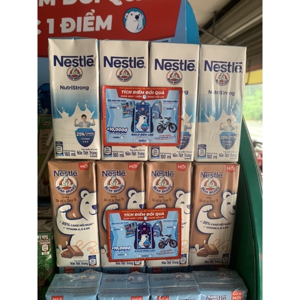 Sữa Tươi Tiệt Trùng Nestle Gấu 180Ml