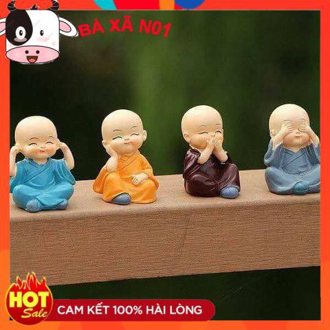 Bộ tượng tứ không (Chất liệu gốm tráng men cao cấp)