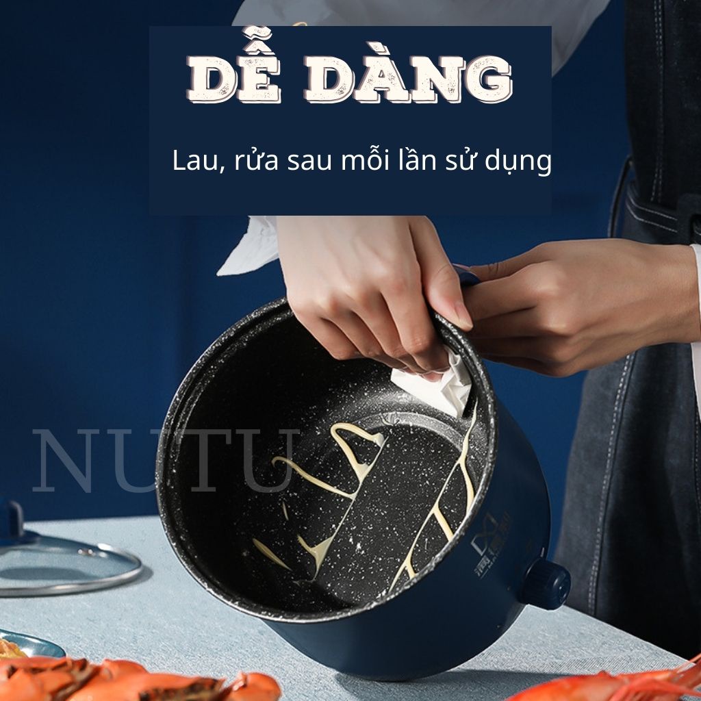 Nồi Lẩu Điện Mini 2 Tầng Tiện Lợi, Bếp Điện Đa Năng Phục Vụ Nhiều Nhu Cầu