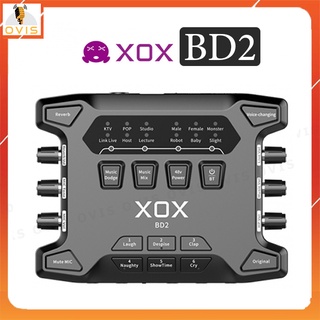 XOX BD2 - Sound Card Bluetooth/48V Hát Karaoke Online, Livestream, Podcast Và Phòng Thu
