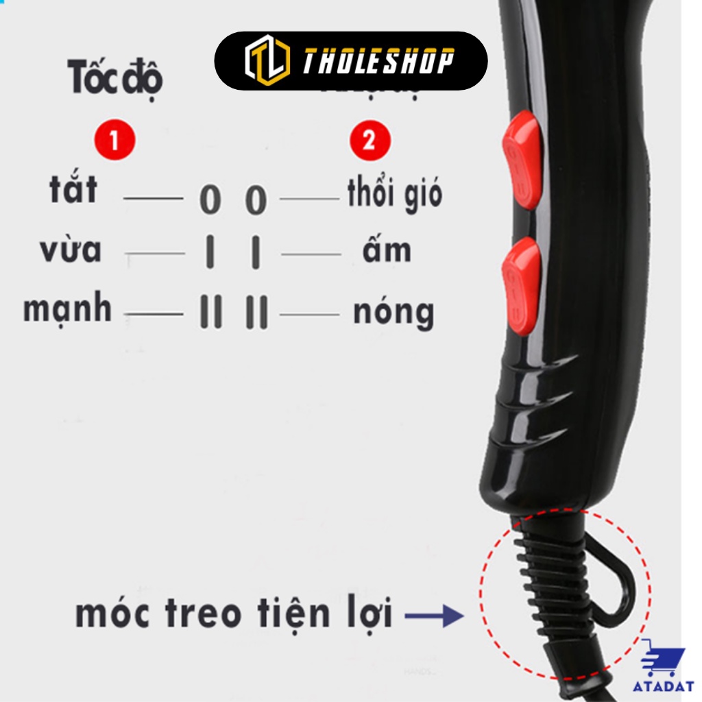 Máy Sấy Tóc - Máy Sấy Tạo Kiểu Tóc Deliya DLY-8018-2200W Kèm 5 Phụ Kiện 9356