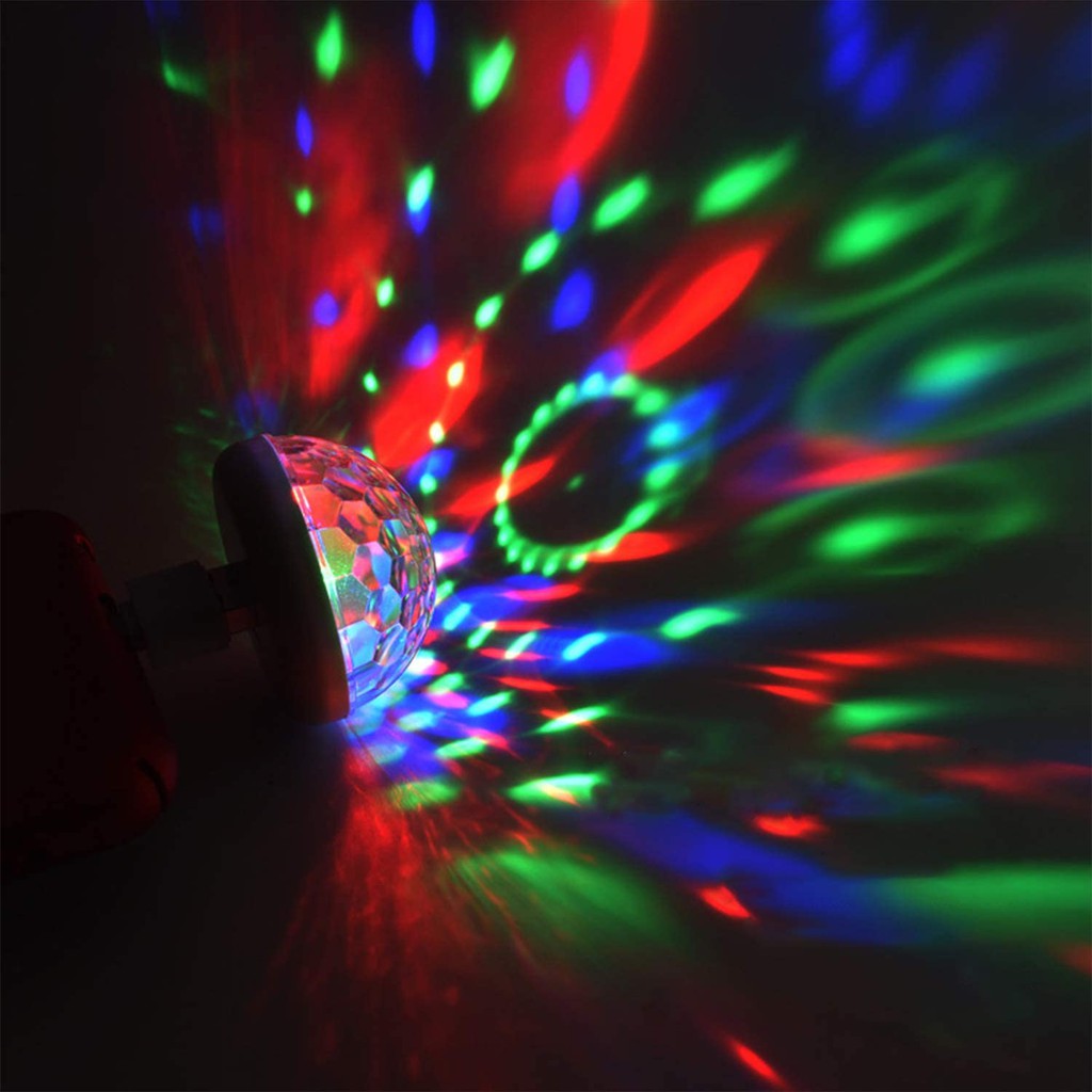 7-color LED disco party lights, lights will blink to the music