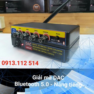 Bộ giải mã âm thanh DAC- Bluetooth 5.0 - Nâng tiếng D.I.Y