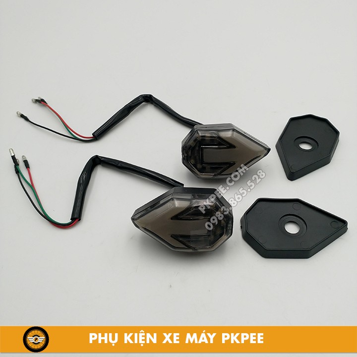 Xi Nhan Led Kiểu Mũi Tên Gắn Nhiều Loại Xe