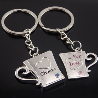 Móc Khóa Cặp Ly Cheer Tình Yêu