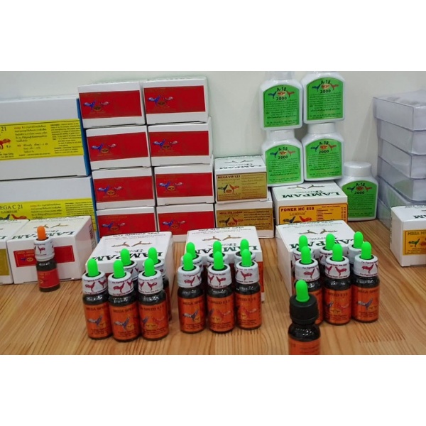 Mega Speed E15 lọ 2ml - Nhỏ 30 phút trước đá giúp tăng bo gà đá, tải cựa, lì đòn - Chính hãng Lampam (Thái Lan)