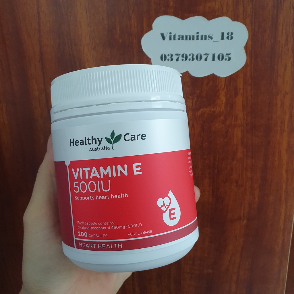 Vitamin E Healthy Care 200 viên Úc mẫu mới | Thế Giới Skin Care