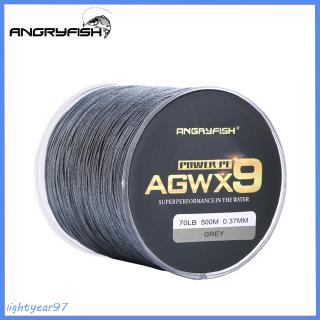 Dây cước câu cá Angryfish AGWX9 500m 9 sợi đan thiết kế cao cấp