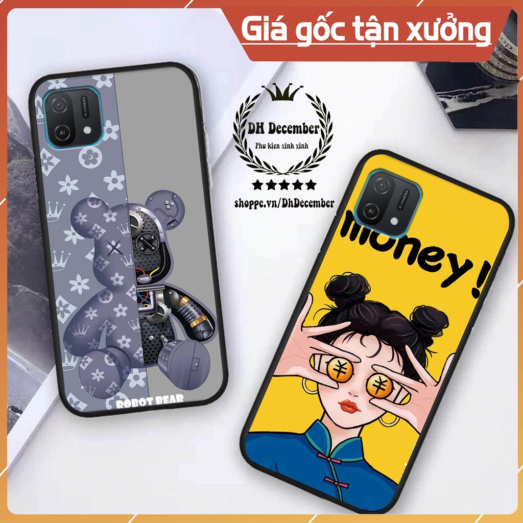 Ốp lưng Oppo A16K in hình 3D lucky, gấu Brick xinh xắn - KHÔNG NÊN BỎ LỠ