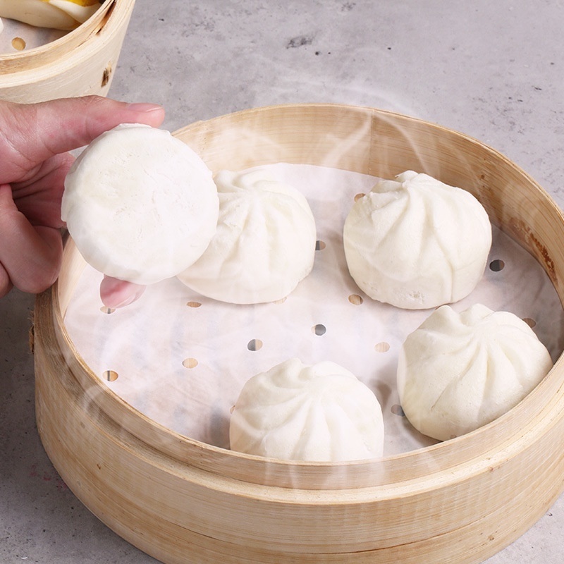 Set 100 Tấm Lót Hấp Bánh Chống Dính Sử Dụng Một Lần Tiện Lợi