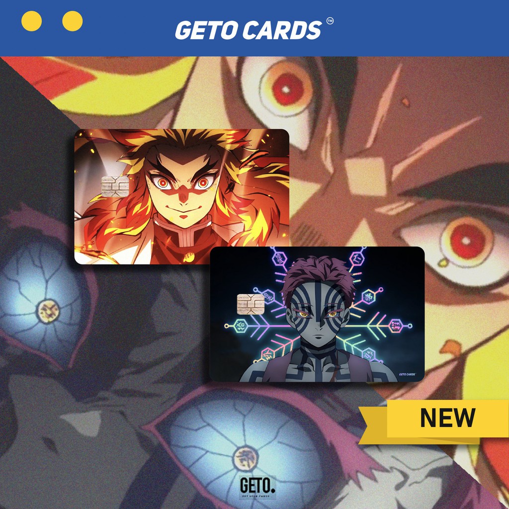 Demon Slayer Special Hologram | GETO CARDS (Miếng dán trang trí thẻ Ngân Hàng - ATM - Thẻ chung cư)