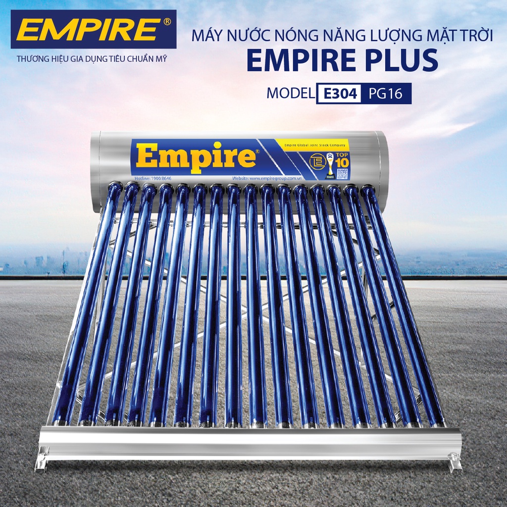 Máy Nước Nóng Năng Lượng Mặt Trời Empire Plus 160 lít (E - 304PG16)