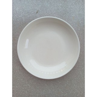 Đĩa sứ trắng sâu lòng