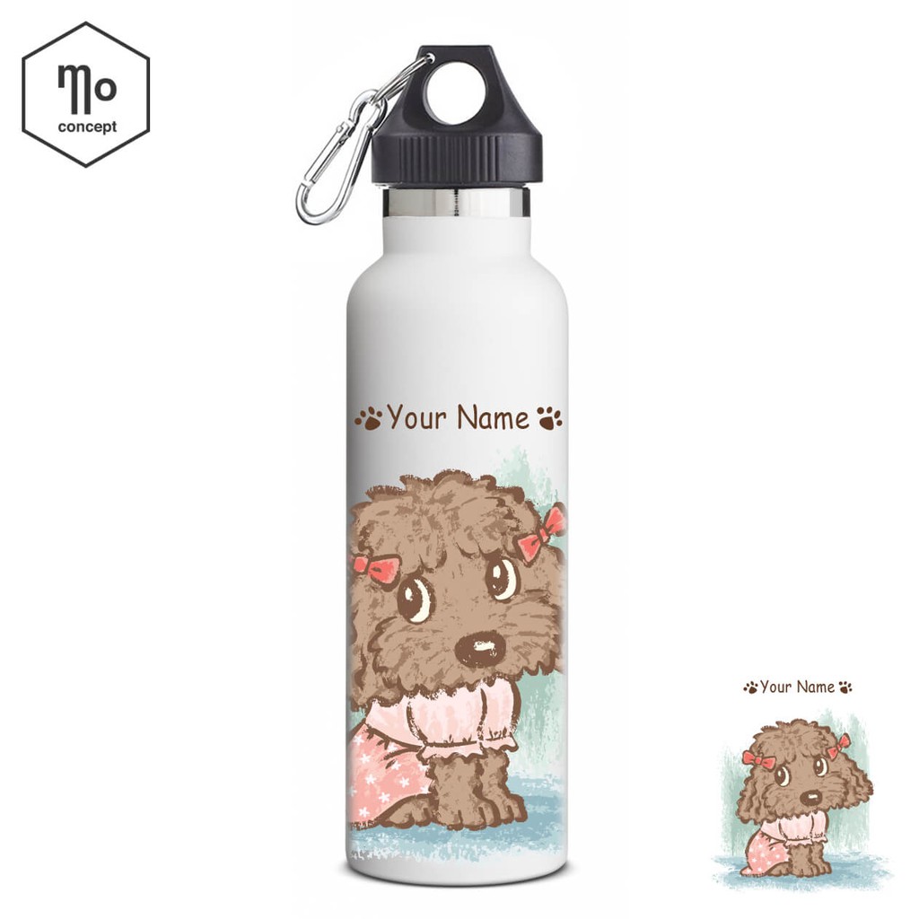 Bình giữ nhiệt - Brown Poodle