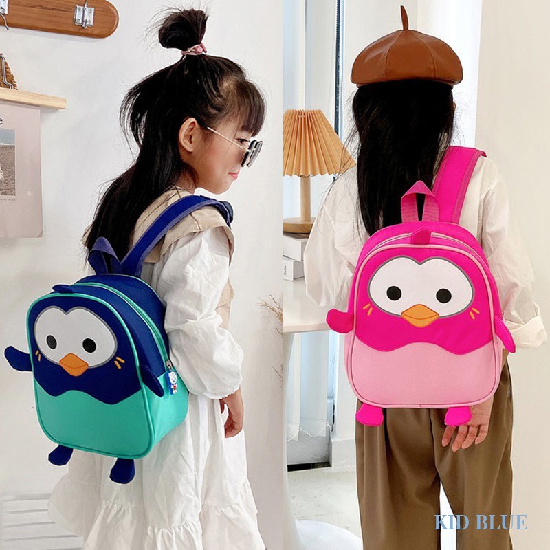 Balo Đi Học Hình Chim Cánh Cụt Dễ Thương Cho Bé 2-7 Tuổi