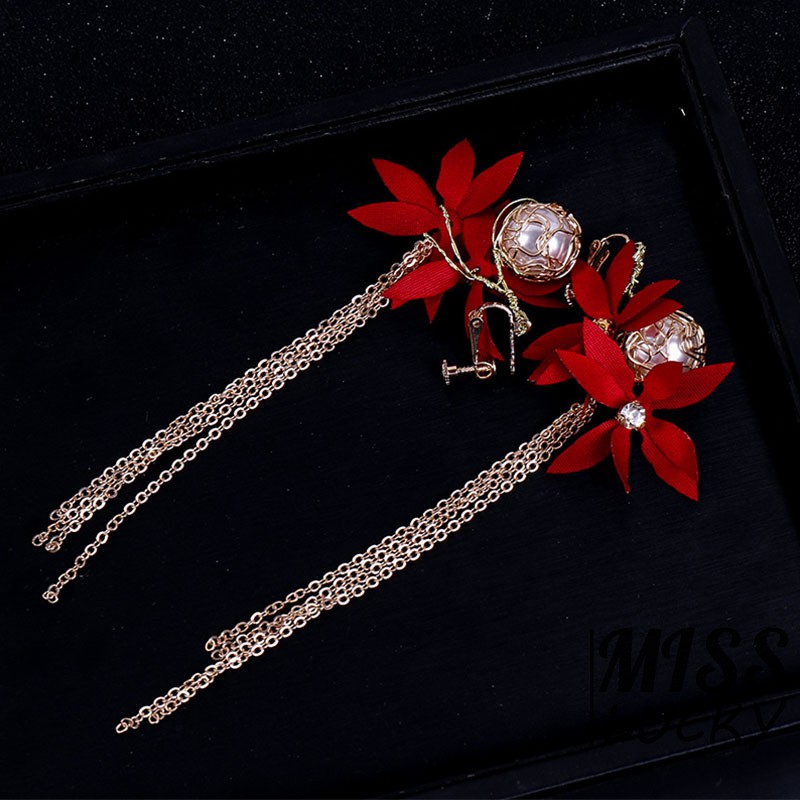 Khuyên tai nữ kiểu dáng thời trang phong cách Trung Hoa