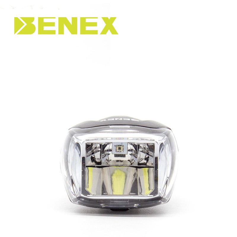 【Spot】Taiwan BENEX German standard bicycle headlight USB strong light flashlight road and mountain high-brightness water