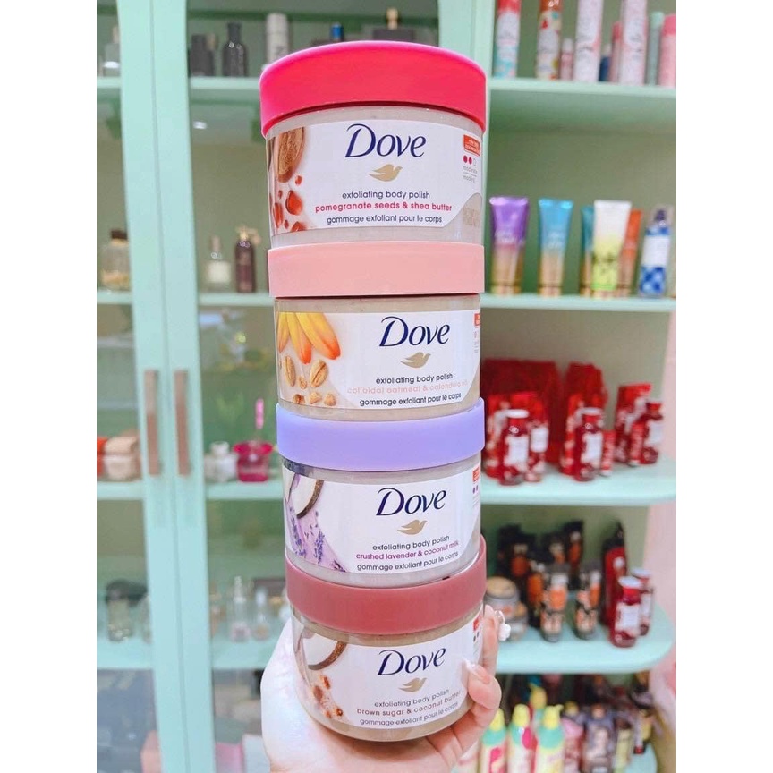 Tẩy Da Chết DOVE Exfoliating Body Polish 225ml, 298gr