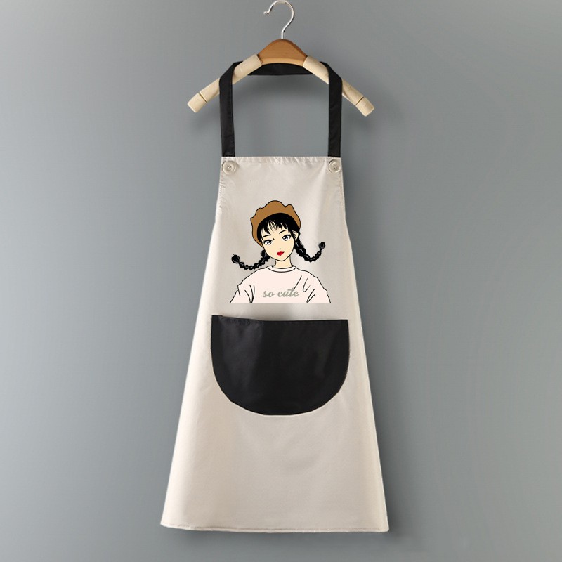 Tạp Dề Hàn Quốc in hình Cute cao cấp Chống thấm nước, Chống bám bẩn hiệu quả [Hàng có sẵn] | BigBuy360 - bigbuy360.vn