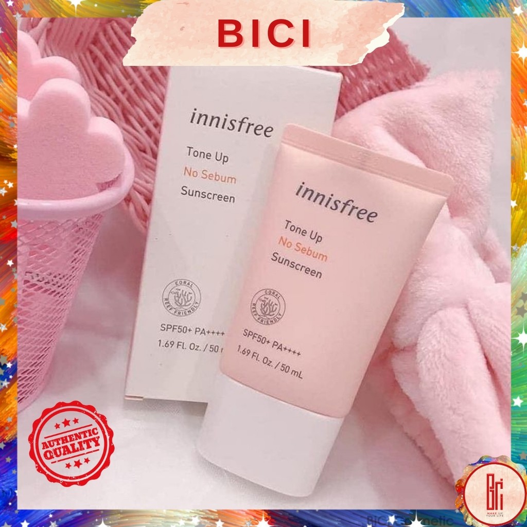 Kem Chống Nắng Innisfree Tone Up No Sebum Sunscreen SPF50 PA+++ (50ml) | BigBuy360 - bigbuy360.vn