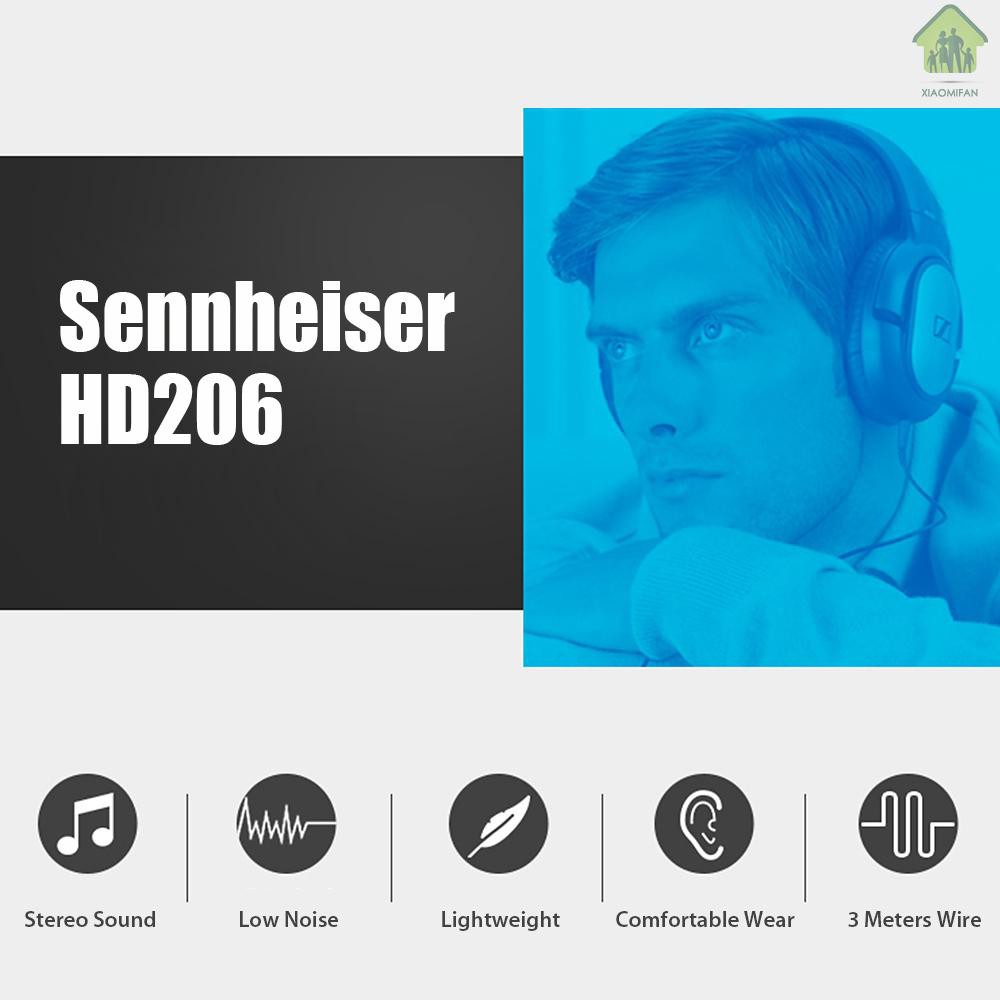 Tai Nghe Chơi Game Chụp Tai Có Dây 3.5mm Kèm Micro Hd Sennheiser Hd206