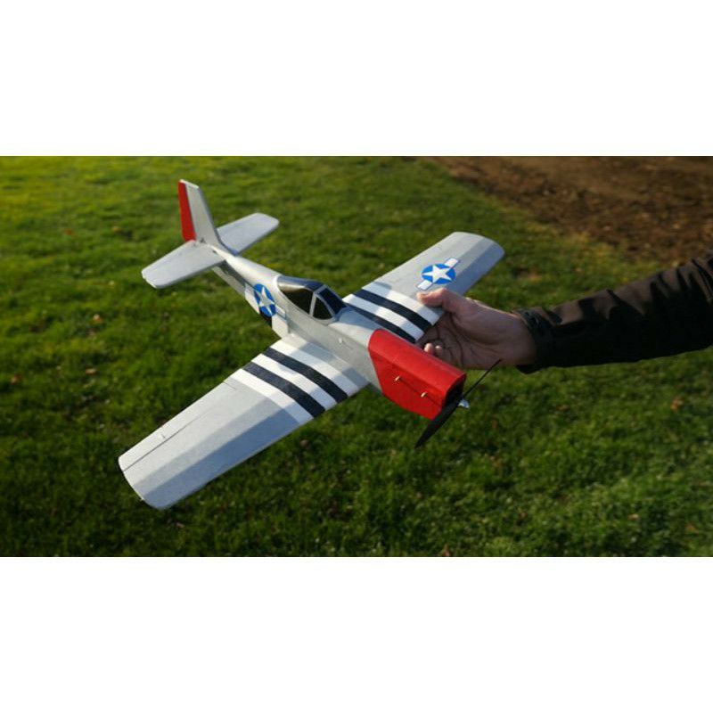 Bộ vỏ kit máy bay Mustang P-51 scale sải 64cm-1m-1m20cm(Tặng kèm đế gỗ, que gỗ)