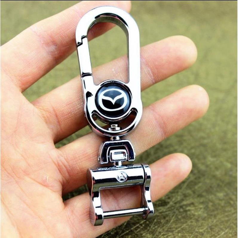 Móc khóa hợp kim Inox tặng kèm tua vít có logo các hãng xe Hyundai - Toyota - Kia - Mazda - Ford - Chevrolet - Honda