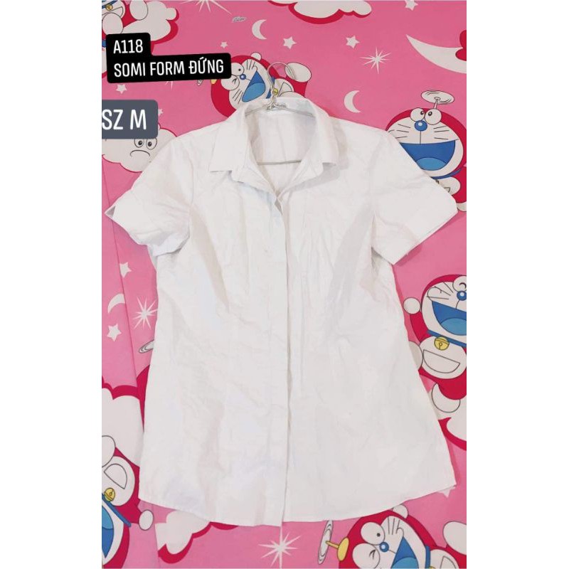 áo sơmi basic tay ngắn size M. A118