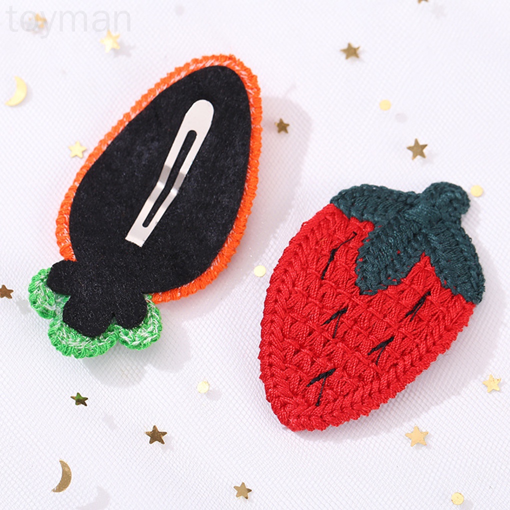 Kẹp tóc hình trái cây dễ thương cho bé gái