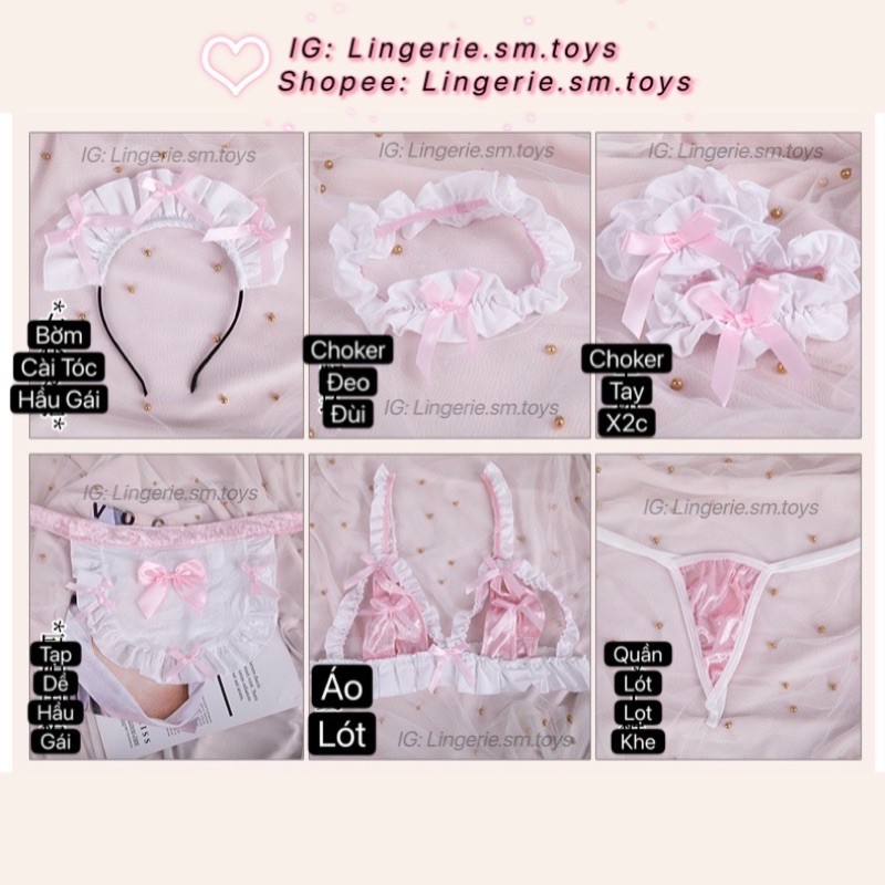 Nàng Hầu Gái Ngọt Ngào • Cosplay Sexy • Maid Set • Concept Hầu Gái Dễ Thương • MY9890 | BigBuy360 - bigbuy360.vn