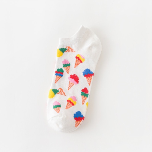 Tất vớ ngắn hình trứng ốp la, quả thơm dễ thương