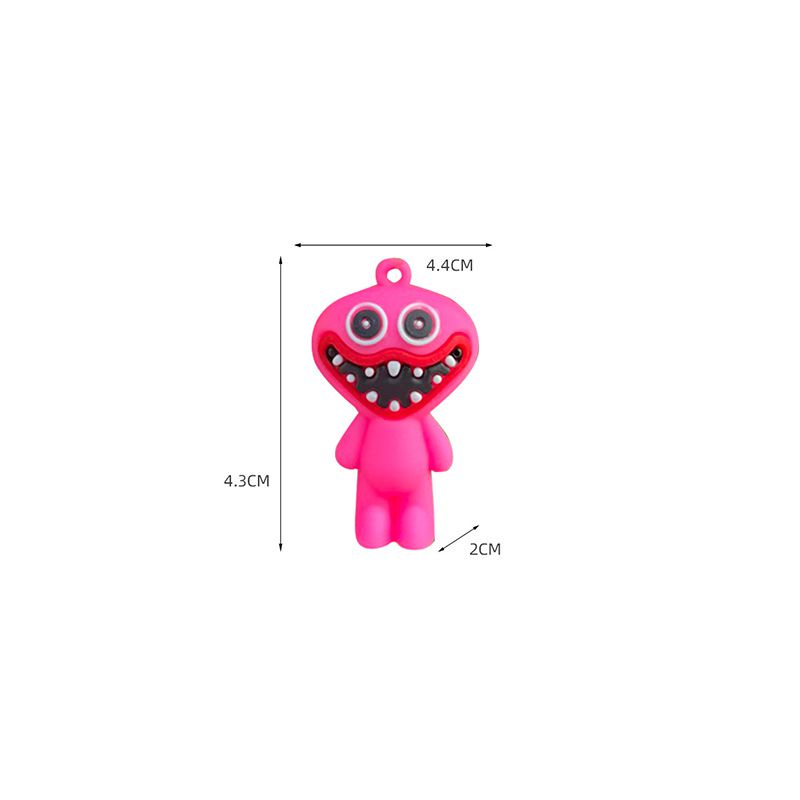 Móc khóa mặt hình nhân vật Huggy Wuggy game Poppy Playtime kiểu nắn bóp giảm căng thẳng dùng làm quà tặng