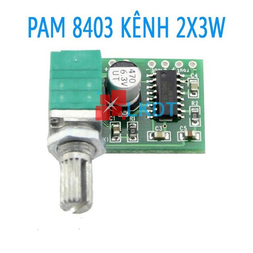 LKDT PAM8403 VL Mạch khuếch đại âm thanh 2*3W