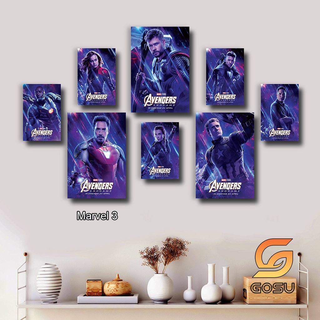 Chủ đề Marvel, DC, Iron Man, Spider Man, Super Man - chất liệu Fomex Phủ Tráng Gương dày 5mm
