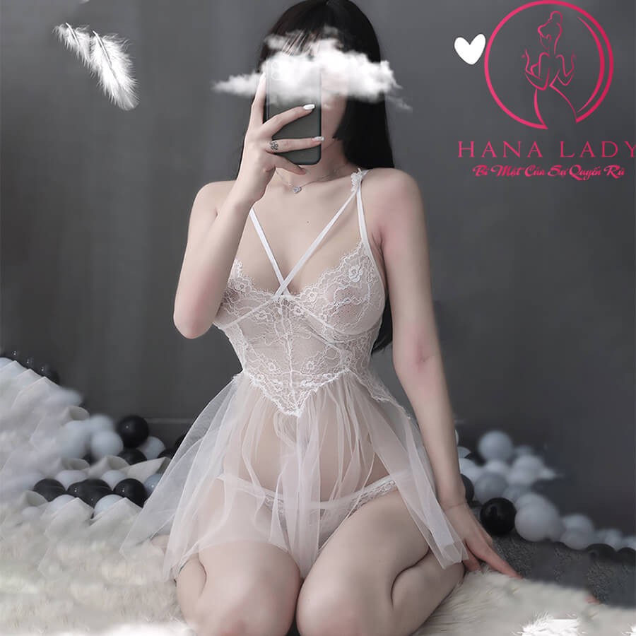 Váy ngủ xuyên thấu ren sexy quyến rũ khiêu gợi siêu mỏng VN307 | WebRaoVat - webraovat.net.vn