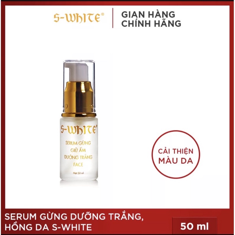 Serum gừng giữ ẩm dưỡng trắng face Swhite