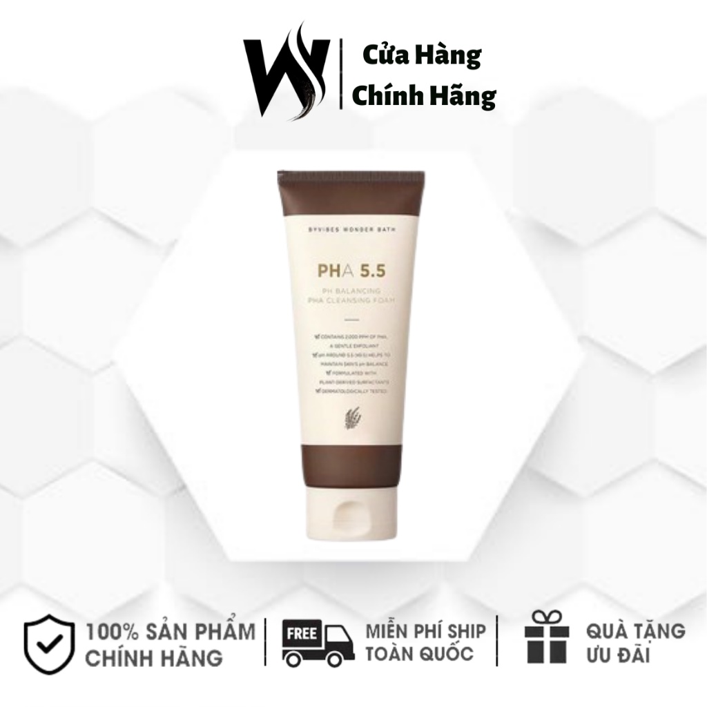 Sữa rửa mặt cân bằng da PHA 5.5 pH Blancing PHA Cleansing Foam 130ml - White Store