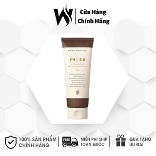 Sữa rửa mặt cân bằng da PHA 5.5 pH Blancing PHA Cleansing Foam 130ml - White Store