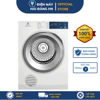 [CHÍNH HÃNG] Máy sấy quần áo 8.5Kg Electrolux EDV854J3WB Điện Máy Hải Đăng HN