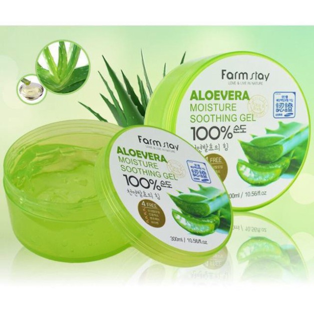 GEL DƯỠNG ẨM CHIẾT XUẤT 100% TỪ NHA ĐAM ALOE VERA SiêuThích Hot