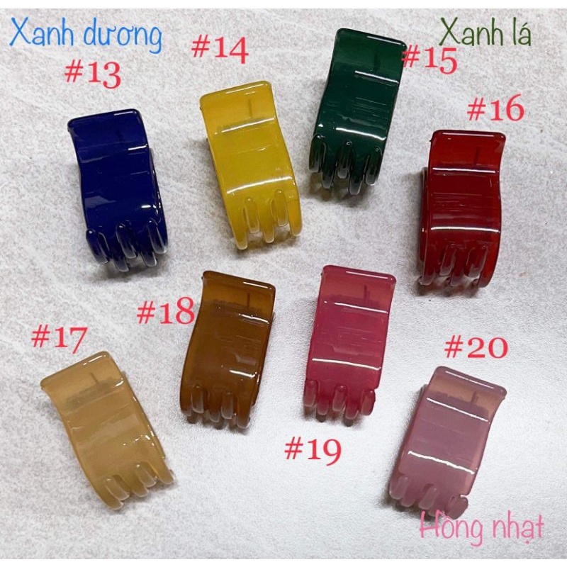 1 Kẹp tóc - Gắp tóc càng cua 5 răng màu bóng