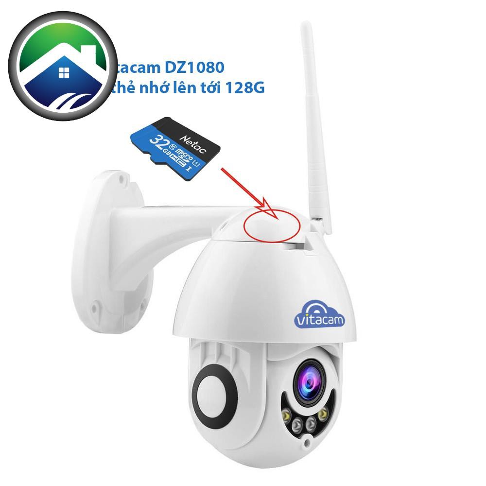 Vitacam DZ1080 - Camera Ngoài Trời Speed Dome PTZ 2.0mpx Full HD 1080p Cao Cấp - Bảo Hành Chính Hãng 12 Tháng