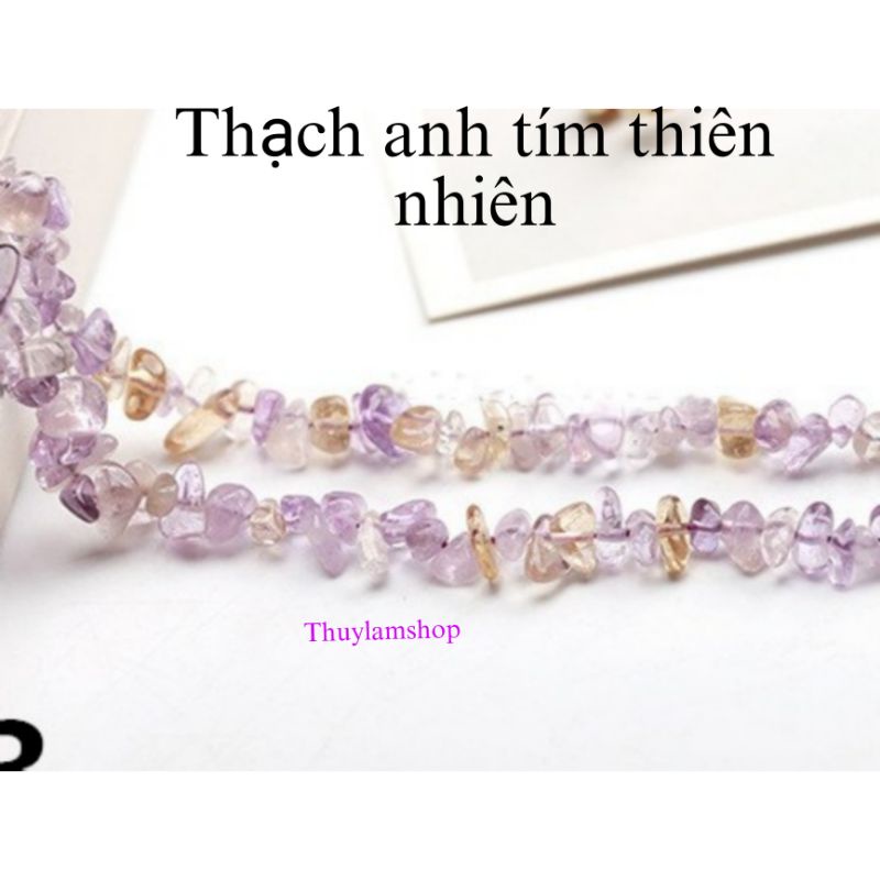 Dây đa thô vụn có lỗ sẵn nhiều màu lựa chọn hạt bẹt 5mm