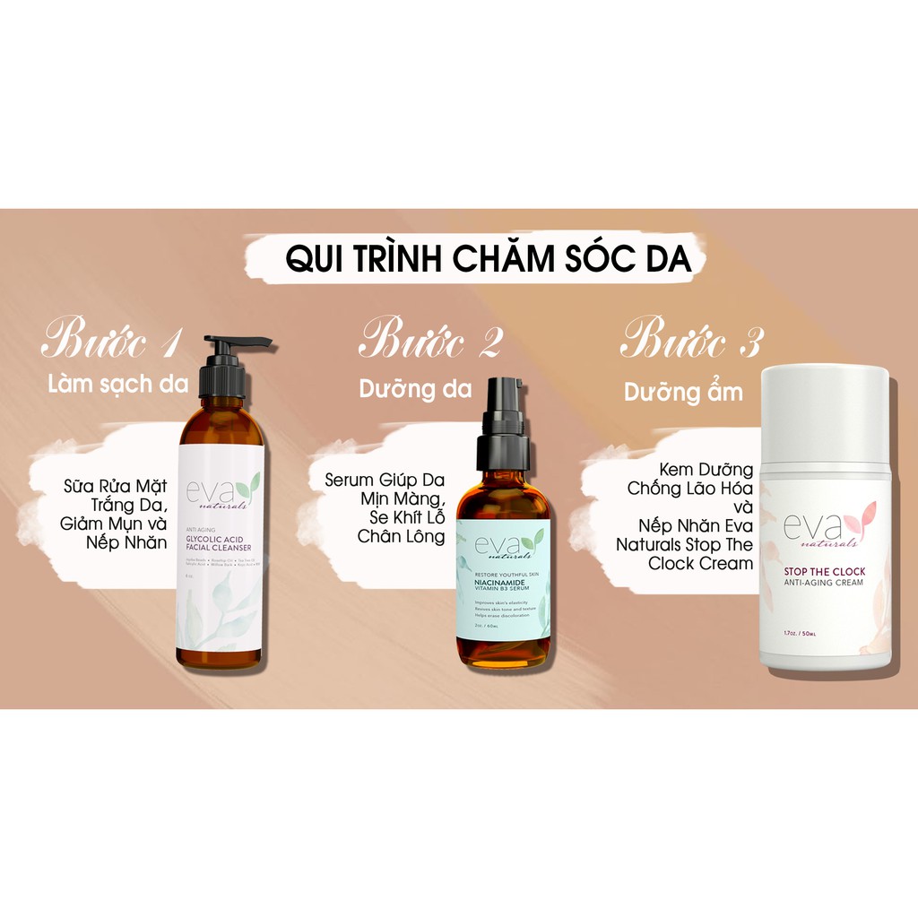 Serum Giúp Da Mịn Màng, Se Khít Lỗ Chân Lông Eva Naturals Niacinamide Vitamin B3 Serum 60ml | BigBuy360 - bigbuy360.vn